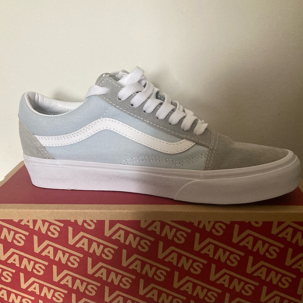 Vans Classic Gray and White Sneakers